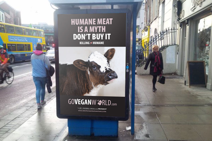 go vegan world campaign poster