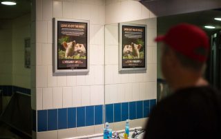 Go Vegan World Campaign UK Public Display