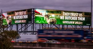 Go Vegan World Billboard Campaign Birmingham UK