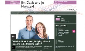 Veganism & the Go Vegan World campaign being discussed on Jim & Jo BBC Leicester Breakfast radio