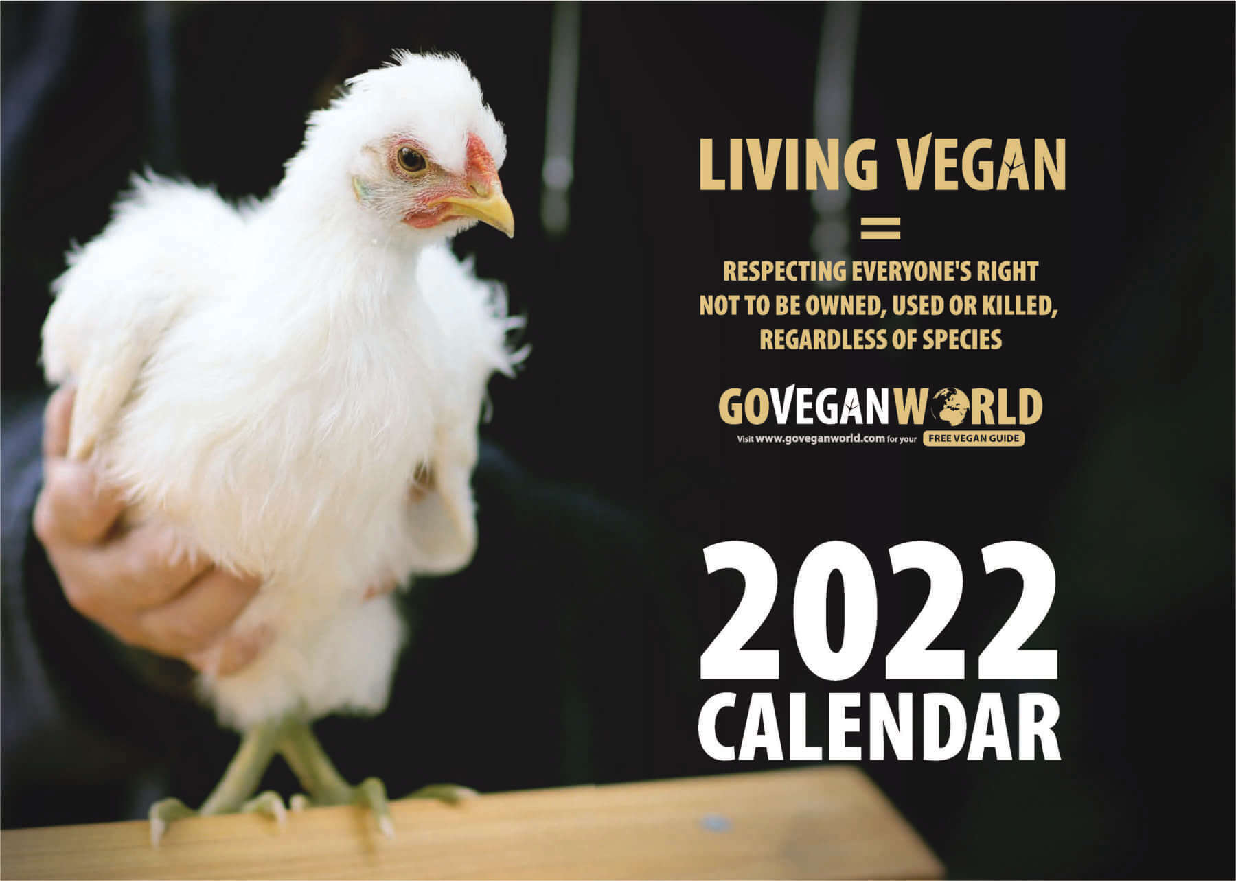 Go Vegan World Calendar 2022 front cover